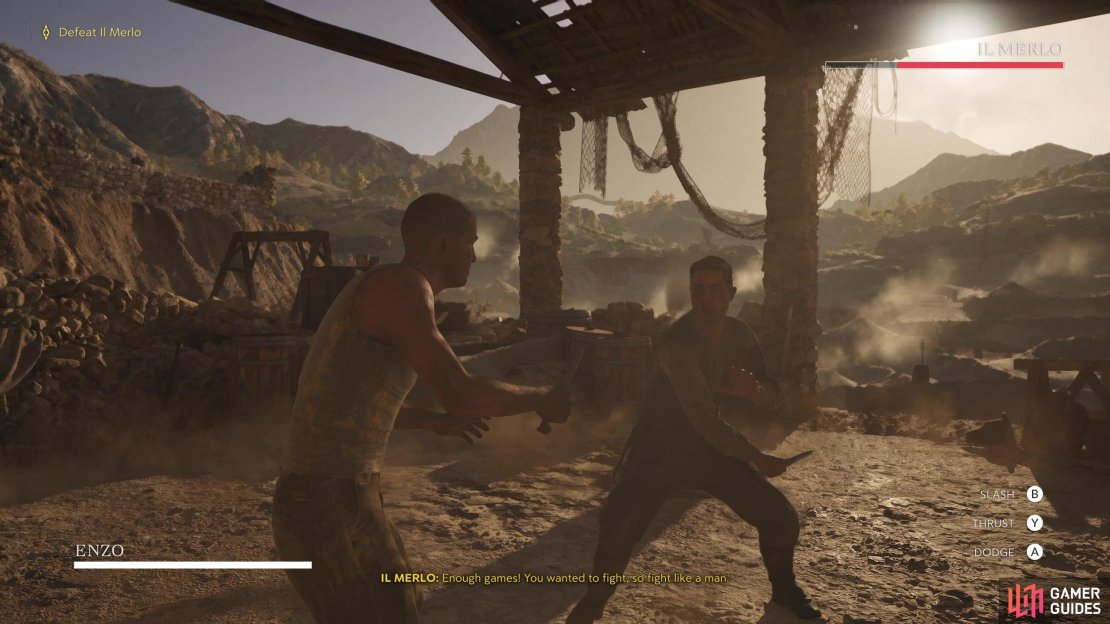 Knife duels serve as the game&rsquo;s solution for boss battles, a surprisingly common gimmick that breaks up the tedium between races, stealth and gun combat.