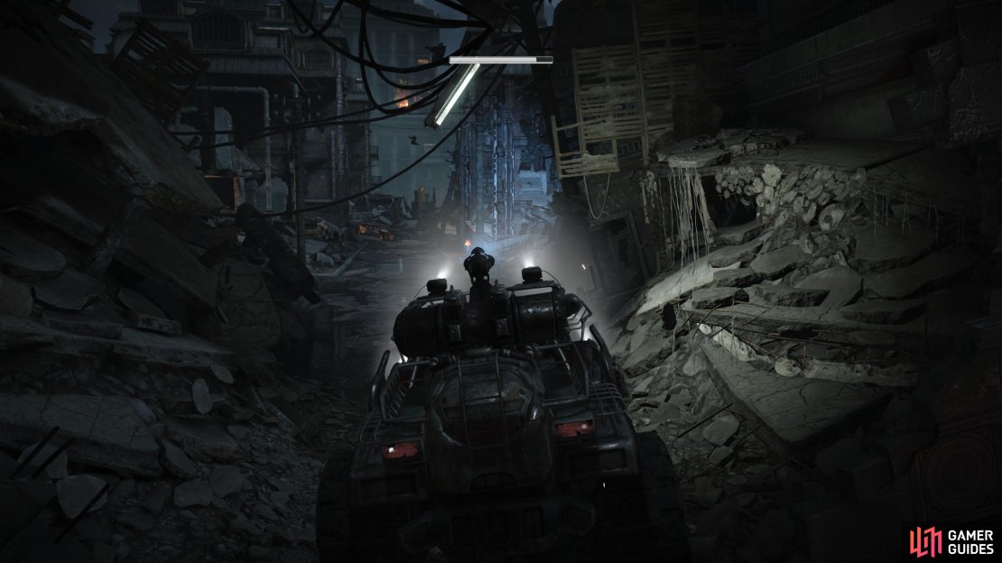 You really feel the DuelSense&rsquo;s immersion during the vehicle parts of the campaign. Image via Gamer Guides / Microsoft.