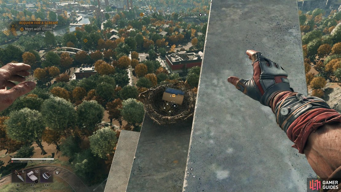 There’s some great parkour set piece moments or design. But other areas not so much. Image via Gamer Guides / Techland.