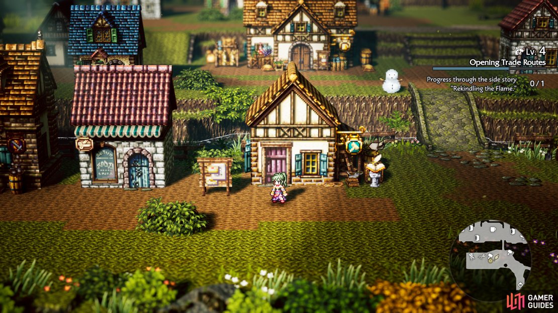 Rebuilding Wishvale is a joy in Octopath Traveler 0.