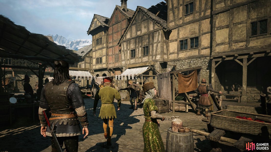 Big cities and villages hold lots of opportunities to discover new characters that could help or hinder you.