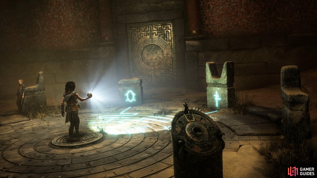 Puzzles and contraptions fill every room underneath the island you are exploring. 