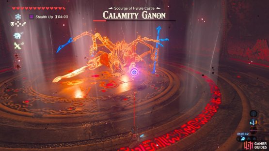 The laser will now come from Calamity Ganon&rsquo;s gun