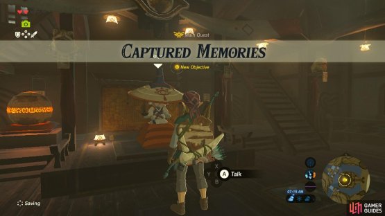 You will receive this quest the first time you talk to Impa in Kakariko Village