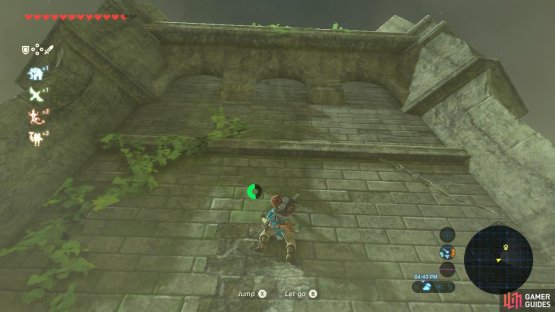 Climb up this wall for safer passage.