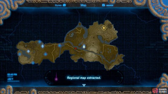 The Tower is located in the central area of this region (it is where the yellow arrow icon is)
