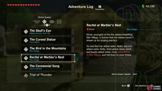 Completing it will unlock Voo Lota Shrine