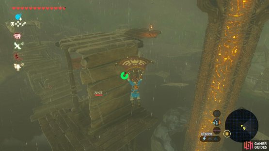 We opted to use Revali’s Gale. As you can see there are monsters patrolling the area.