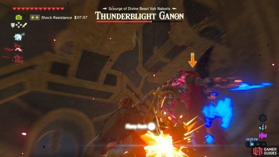 The timing is tricky but you can activate Flurry Rush off of Thunderblight Ganon&rsquo;s teleporting slash