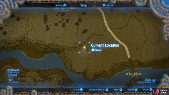 Here is the location where you want to be on the plain