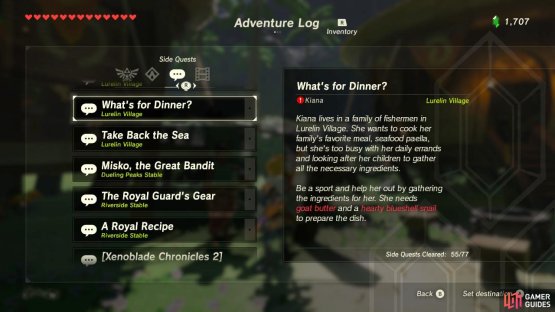 It&rsquo;s a simple ingredient fetch quest