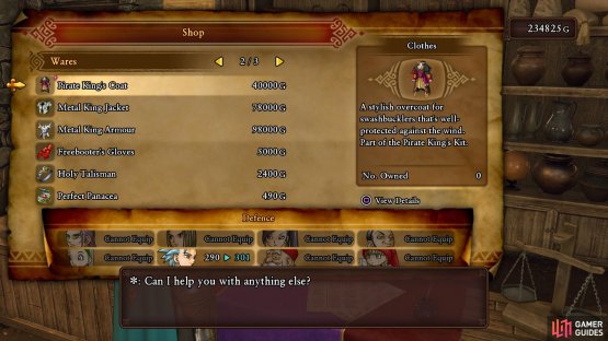 at the very least, pick up Erik&rsquo;s best armor from this shop.