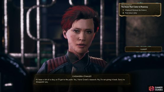 Cassandra will admit to having attacked the lab, and possessing Anton&rsquo;s data.