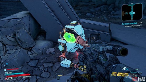 and then head inside the mine and reattach Wren&rsquo;s head to her body.
