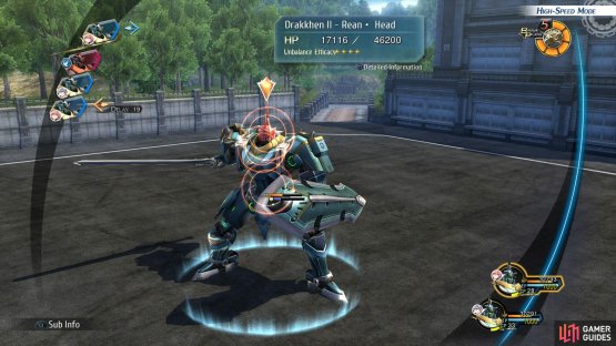and then aim for the head when he is in his Charging Stance.