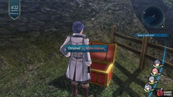 and then open it to obtain a pair of White Glasses. 