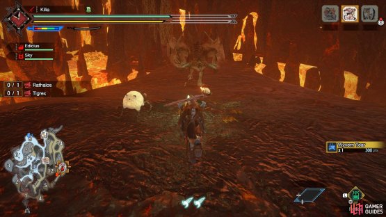 Watch out for Rathalos&rsquo; tail, as he likes to knock you over!