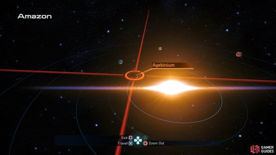then land on the planet Agebinium.