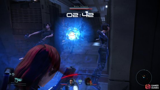 Abilities such as Singularity and Lift are potent here to disable their own biotics