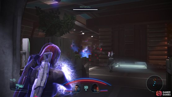 make use of Biotics to disable the Krogans.