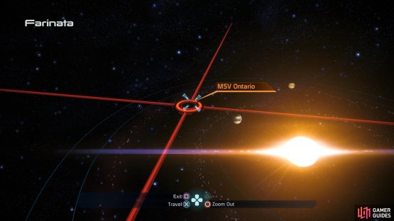 then make your way to the MSV Ontario on the Farinata system, within the Hades Gamma Cluster.
