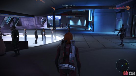 Head towards Flux to find Charles Saracino on the Citadel