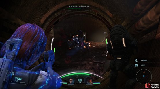 use Biotics to disable the deadly Rachni Brood Warriors.