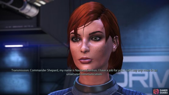 You’ll get a transmission from Nassana aboard the Normandy