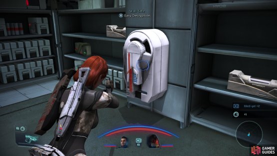 you’ll find the armor in the Wall Safe upstairs.