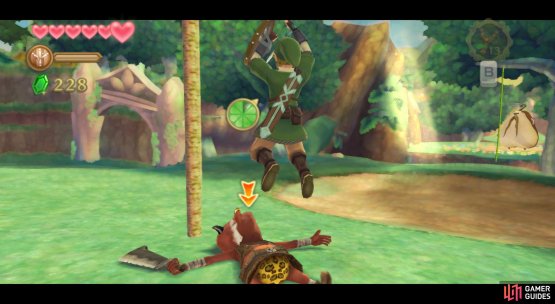 Now perform a vertical spin attack.