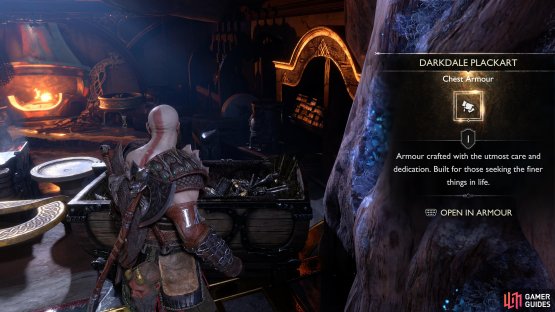 you will obtain all of your items once you examine the chest next to his workbench.