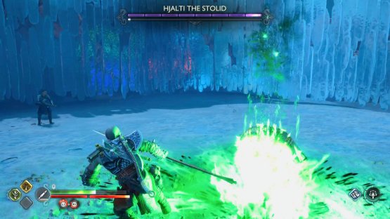 A simple sidestep will avoid this attack and put you in prime position to punish her.