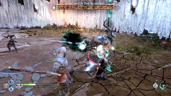 Haklangr has the ability to give himself either a fire or frost shield.