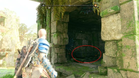 Lunda’s Broken Belt will be in the red chest to your left after passing the doorway. Make sure you kill the plants first!