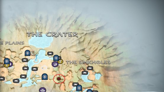 The other half of the brooch can be found by heading south from The Crater Mystic Gateway after dropping to the platform in the north.