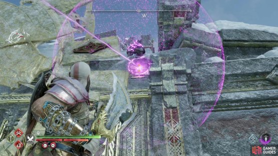 Use Runic Arrows to create rune spheres you can use to ignite the brazier.