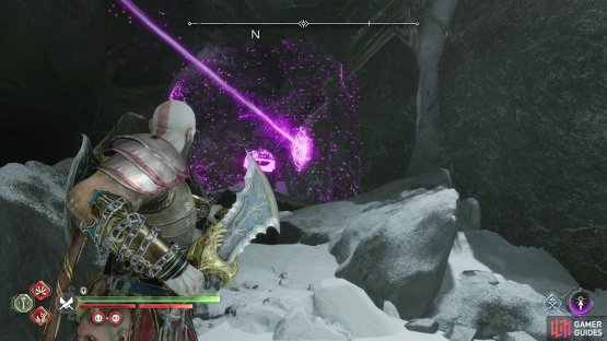Once again, you need to overlap rune spheres to spread flames from the Blades of Chaos to the rune brazier.