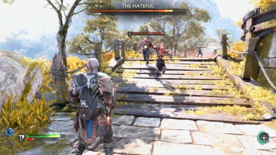 Probably the easiest attack to dodge, the Draugr will charge and lean forward while performing a singular slash.