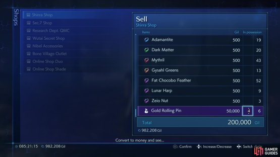 These will sell for 200,000 Gil in total - not a bad haul for one fight!