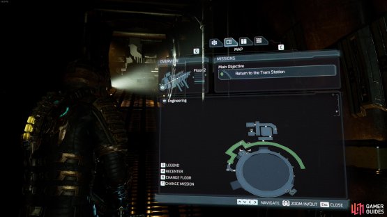 The location of the Rig Transcript near the Centrifuge on Floor 2 of Engineering.