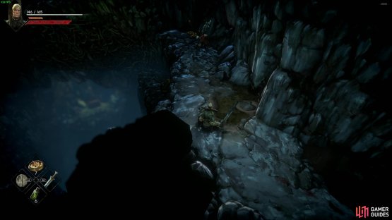 After climbing the vines and ladder, there&rsquo;s another vine that leads to a checkpoint, but not without more big nasty guards.