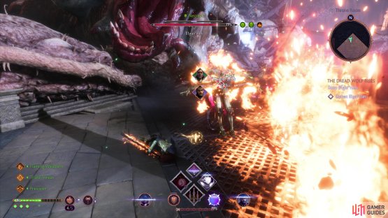 His Eruption attack will create a ring of persistent flames.