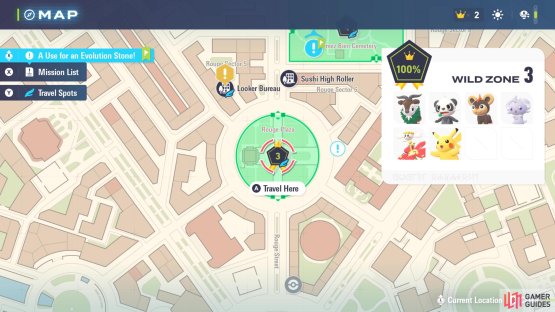 Head to the southeast corner of Wild Zone 3 