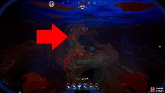 Swim to a Coral Dome east of the Lifepod,