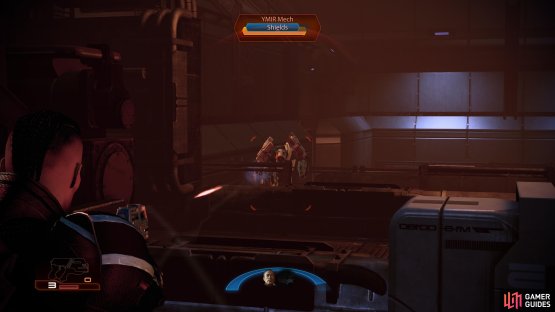 Use Overload if you have it, or Zaeed&rsquo;s Disruptor Ammo to take down the Mech&rsquo;s shield