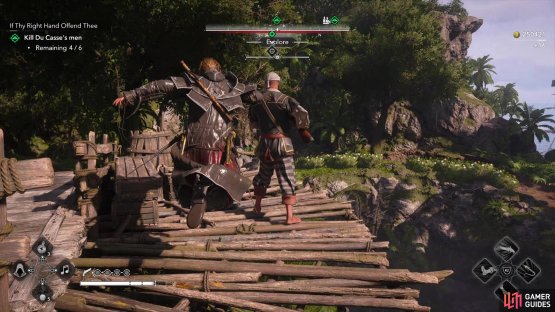 Kill groups of Du Casse’s men on the island,