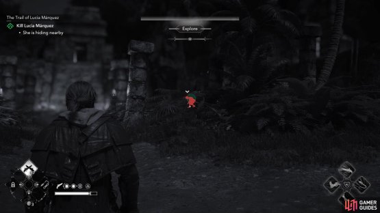 Apparently &ldquo;drawing out&rdquo; Lucia just means sending her into hiding - use you assassin sight to find her,