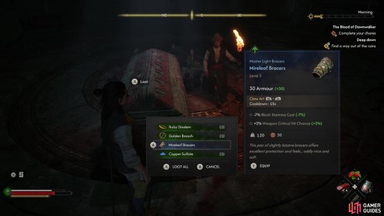 &ldquo;Deep Down&ldquo; give you a proper dungeon to explore, rewarding you with the Mireleaf Bracers,