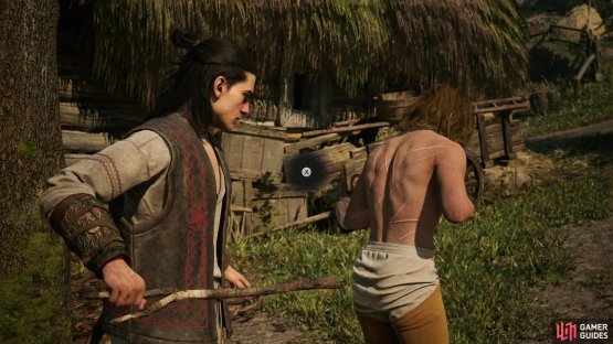 After fighting with or talking to Vasil, Atanas will show up, allowing you to punish Vasil,