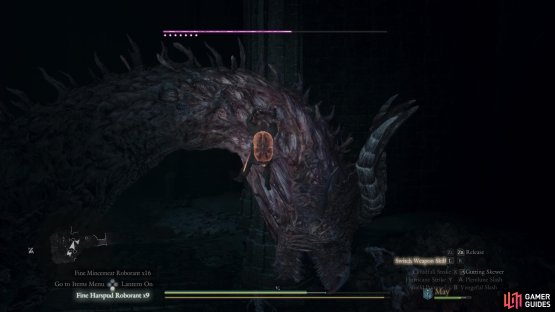 There are only a few areas where this monstrosity can take damage.